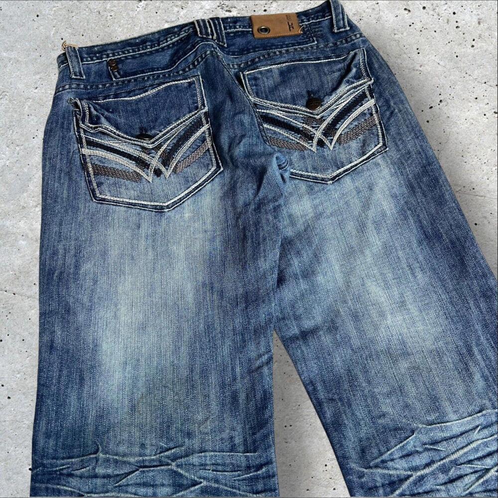 Jordan Craig Mens Y2K Rock Grungee Denim‎ Pants Size 34x32 - Picture 4 of 6